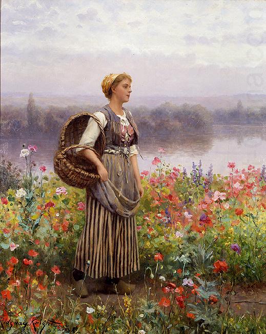 The flower girl, Daniel Ridgeway Knight